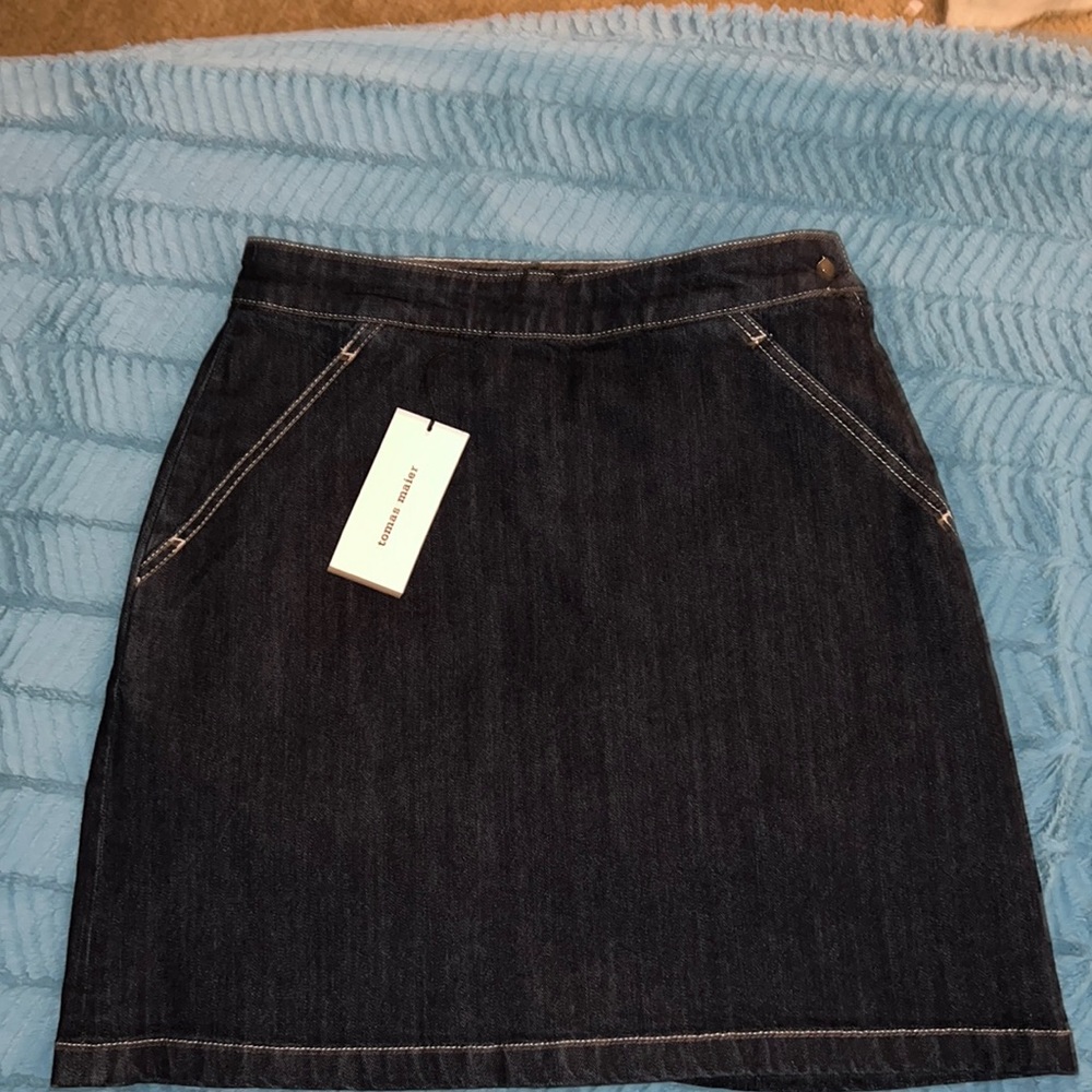 tomas maier high waisted denim skit size 4